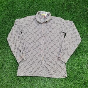 Vintage 90s Cotler MOD Button Shirt Small 14.5 17x26 Textured